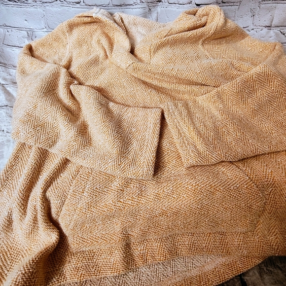 Faherty Whitewater Women's Hooded Sweater Poncho Orange XXL - Picture 10 of 16